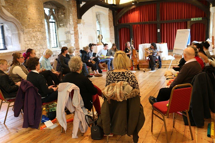 Participants at a training session